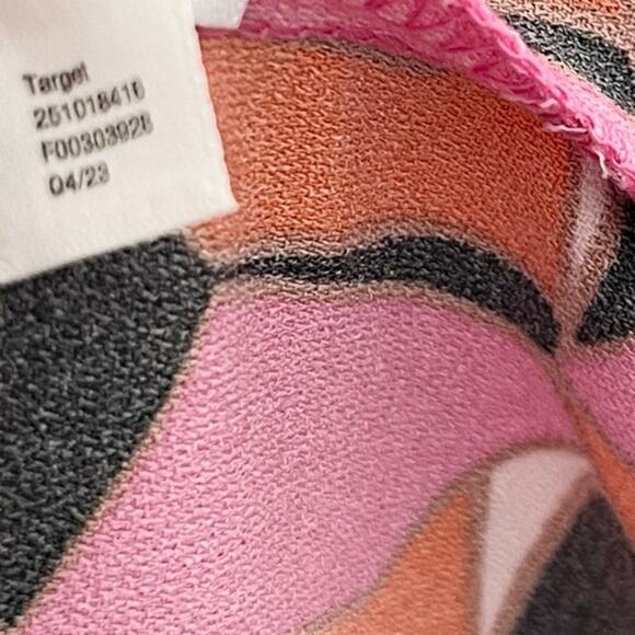 Diane Von Furstenberg x Target Womens Mini Shift Dress 4 Pink Geometric Print - Picture 12 of 12